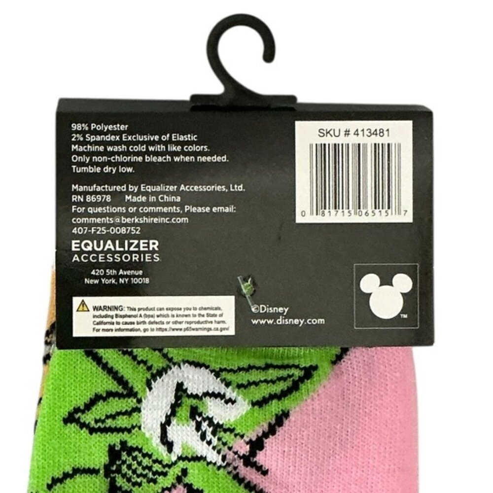 Disney Frozen Princess Crew Socks Casual Novelty White Blue Adult 9-13 One Size - Picture 6 of 16